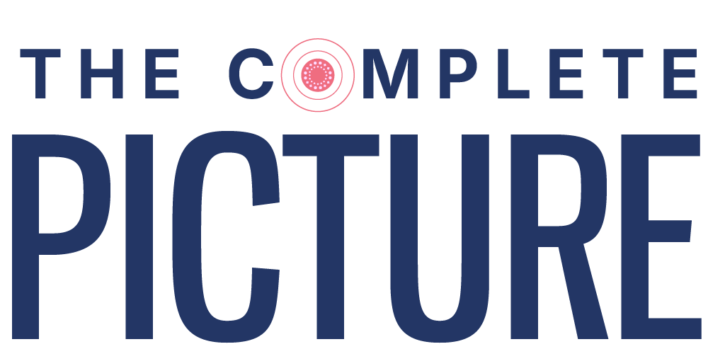 Informational header text 'The Complete Picture: Routine Health Screenings and Advanced Imaging All in One Place' with icons for Cardiac, Neuro, Prostate, Breast, Lung, and Thyroid services.